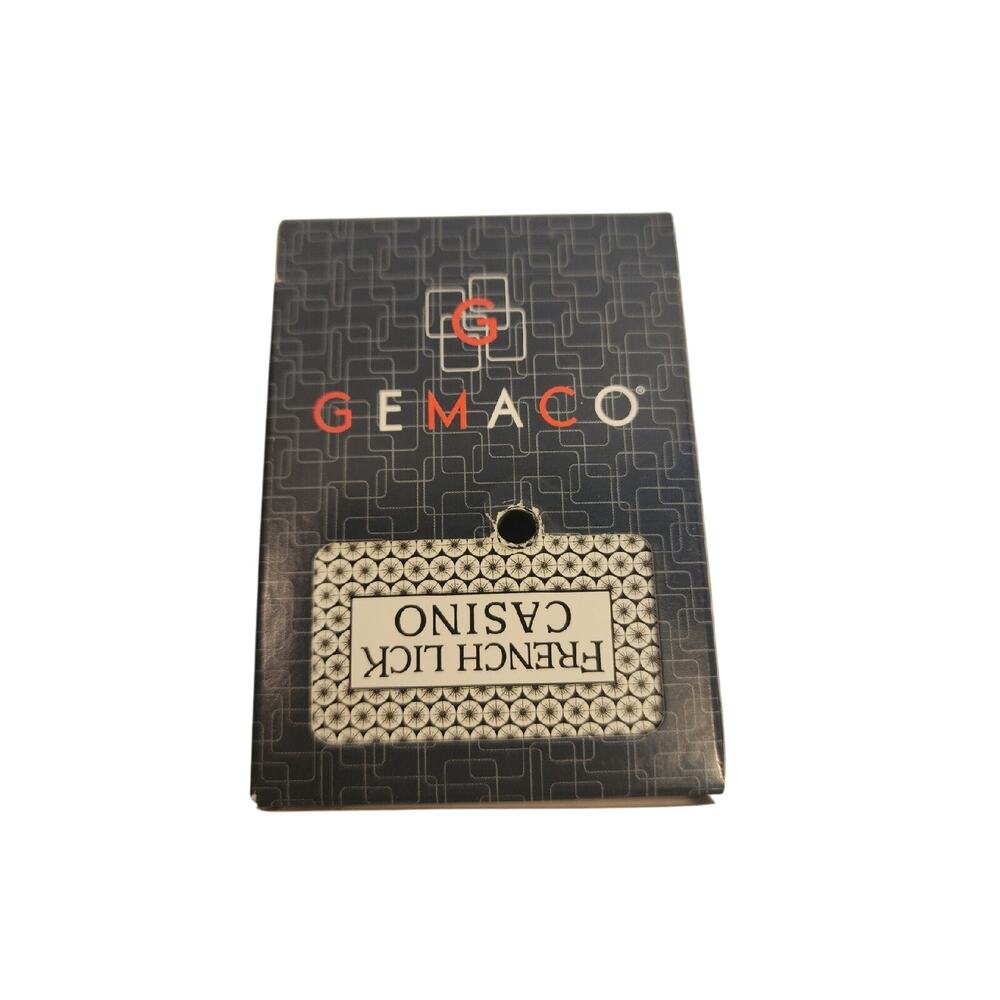 Gemaco French Lick Casino Playing Cards Hole Punched Tech Art II Faces Date Name